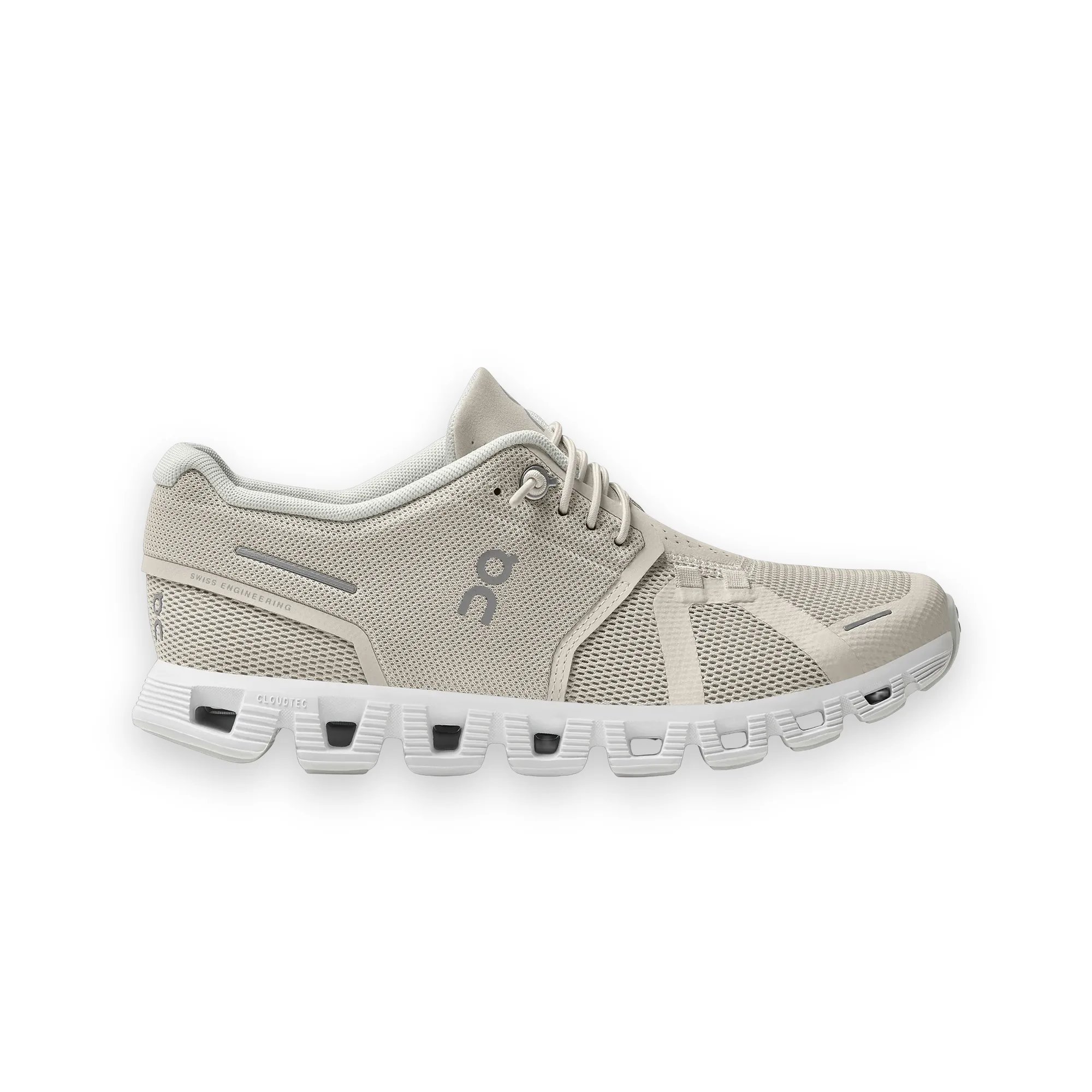 On Cloud 5 Pearl White Shoes 1