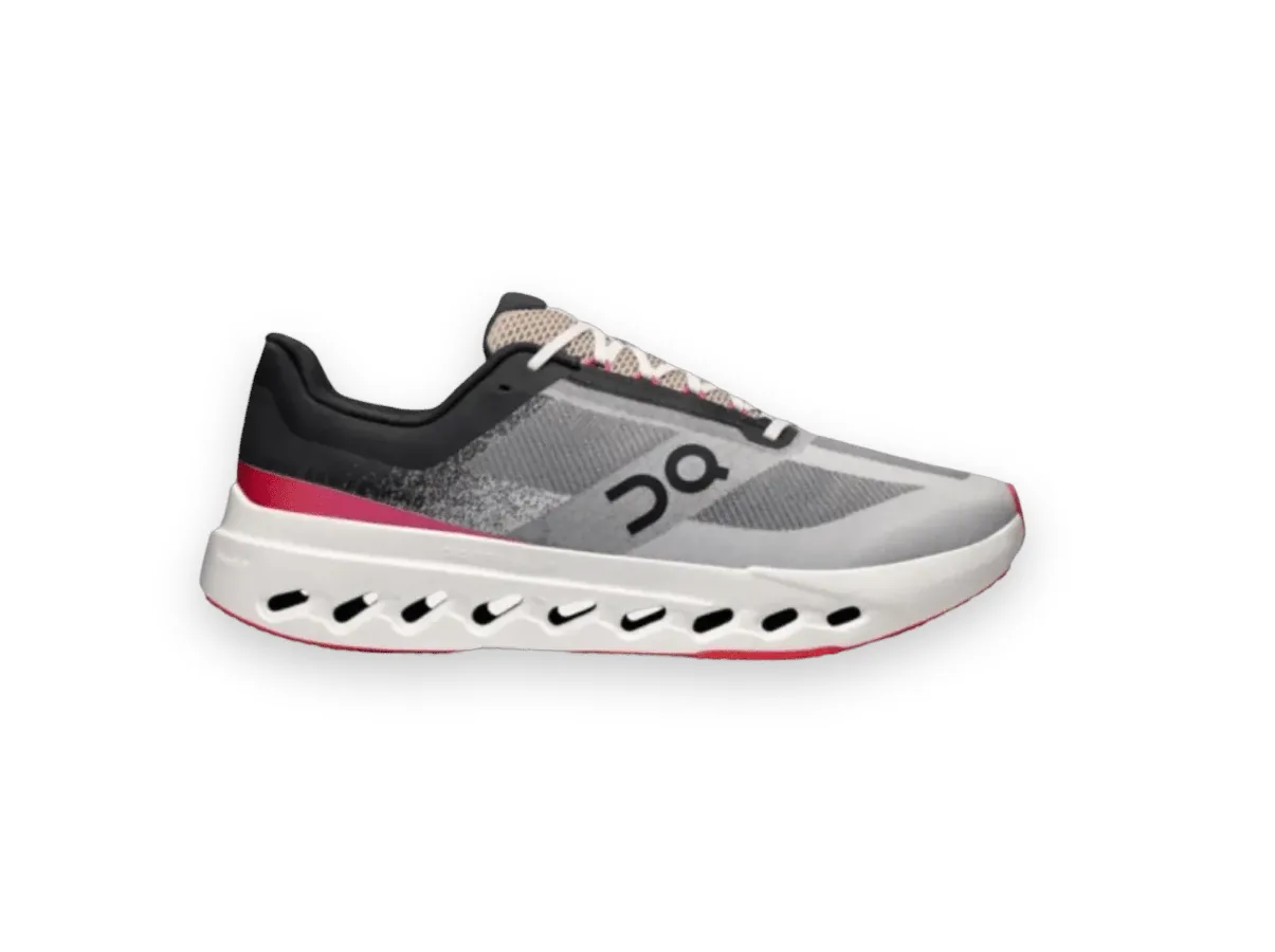 On Cloud Surfer Pink and Light Black 1