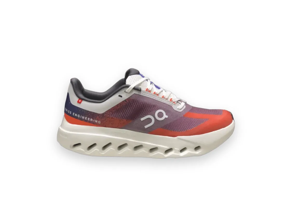On Cloud Surfer Purple and Reddish 1
