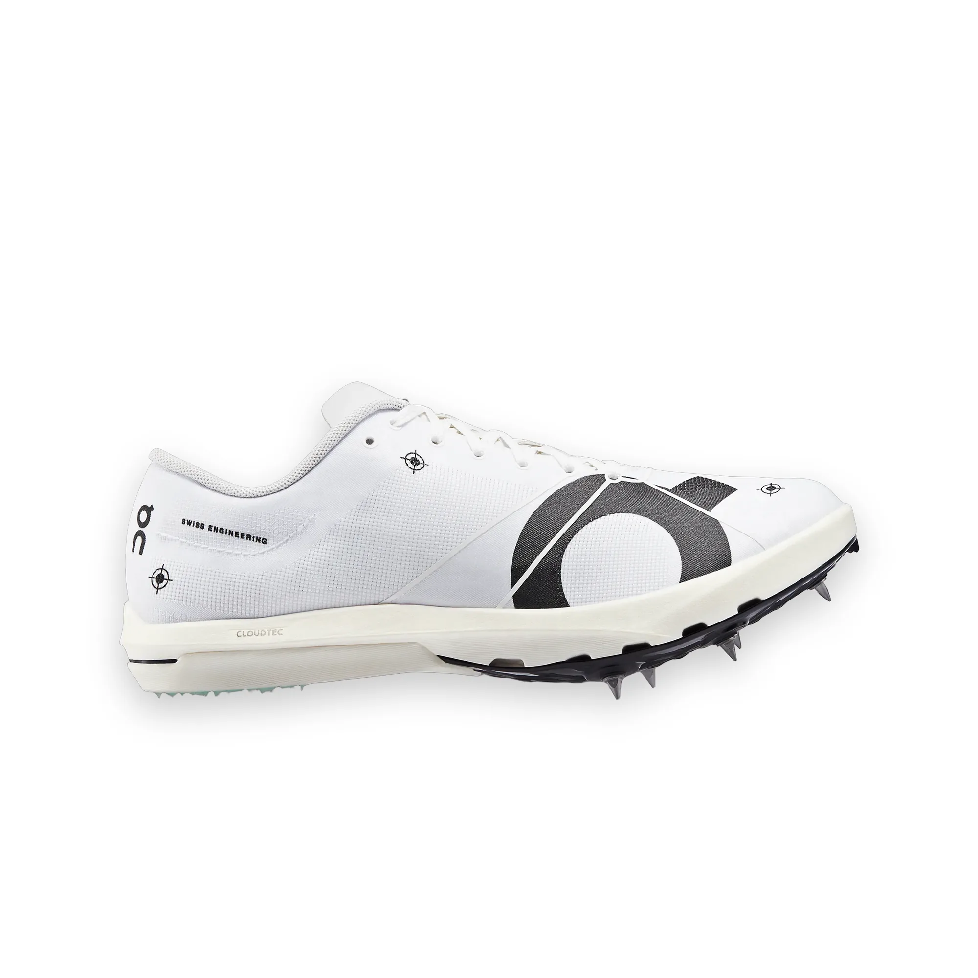 On Cloud Undyed White Spike 10000m Golf Shoes 1