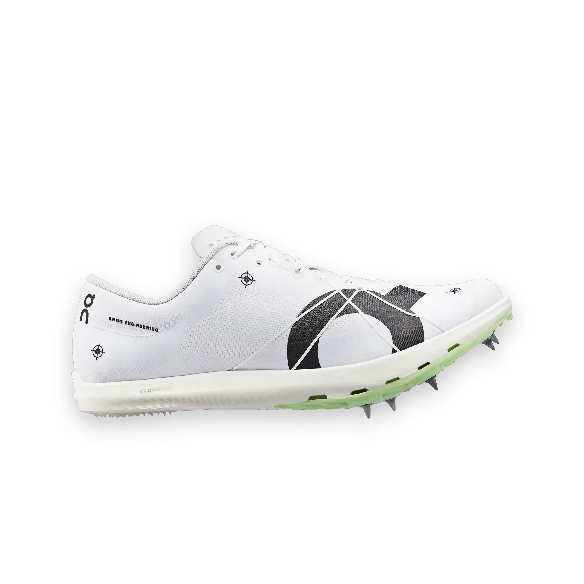 On Cloud Undyed White Spike 1500m Golf Shoes 1