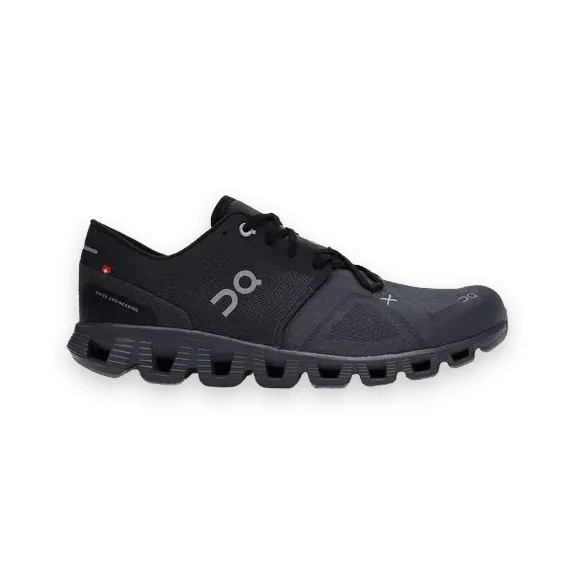 On Cloud X Shoes Black On Black 1