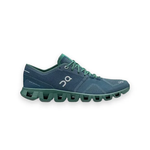 On Cloud X Shoes Steller Green 1