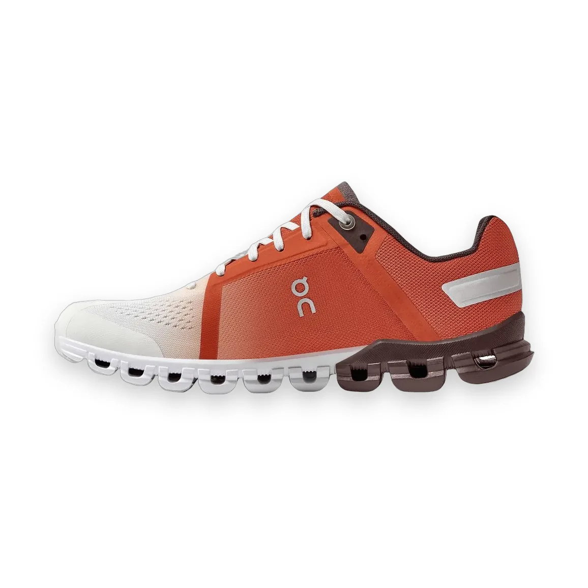 On Cloudflow Rust White Shoes 1