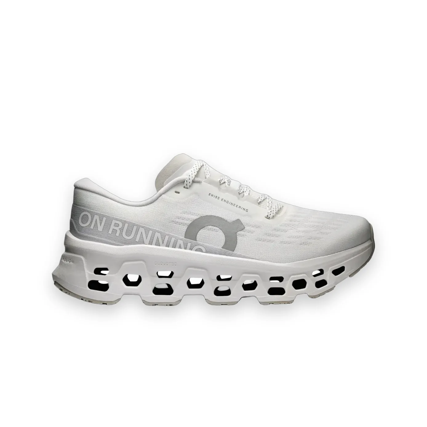 On Cloudmonster 3 White Wolf Shoes 1