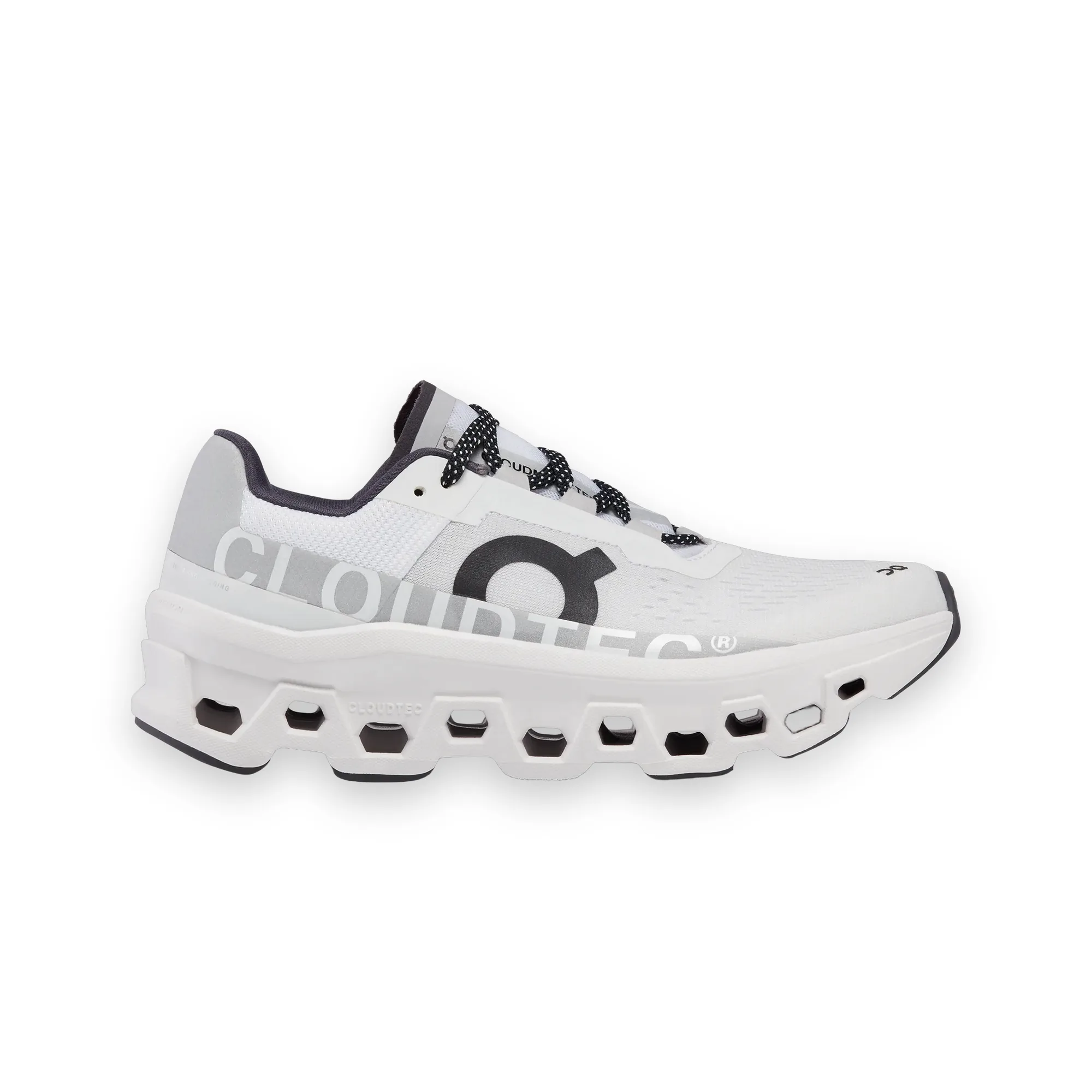 On Cloudmonster All White Shoes 1