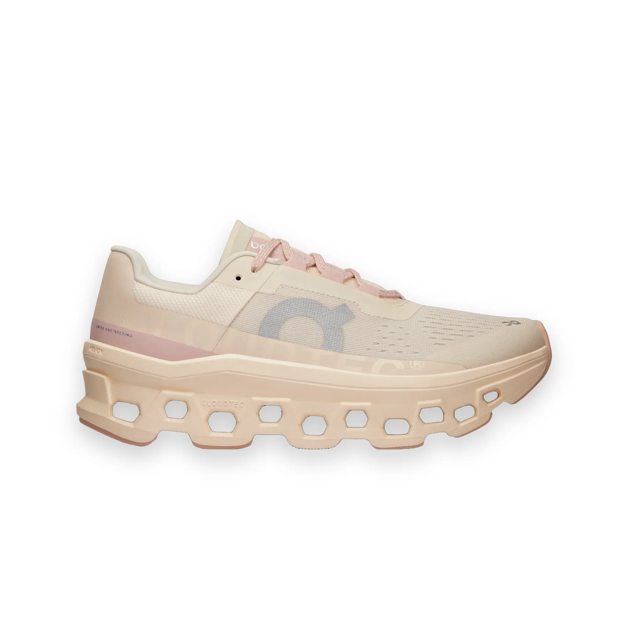 On Cloudmonster Moon Fawn Shoes 1