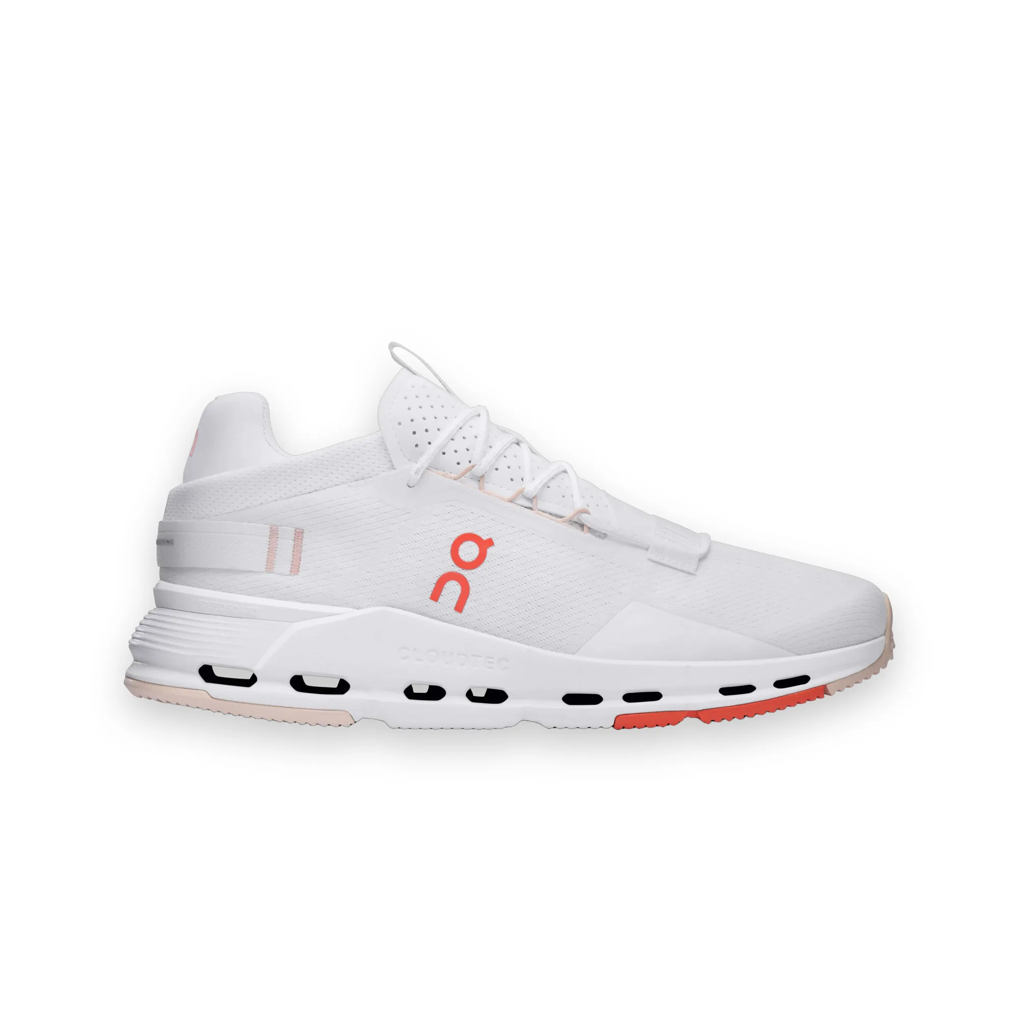 On Cloudnova White Flame Shoes 1
