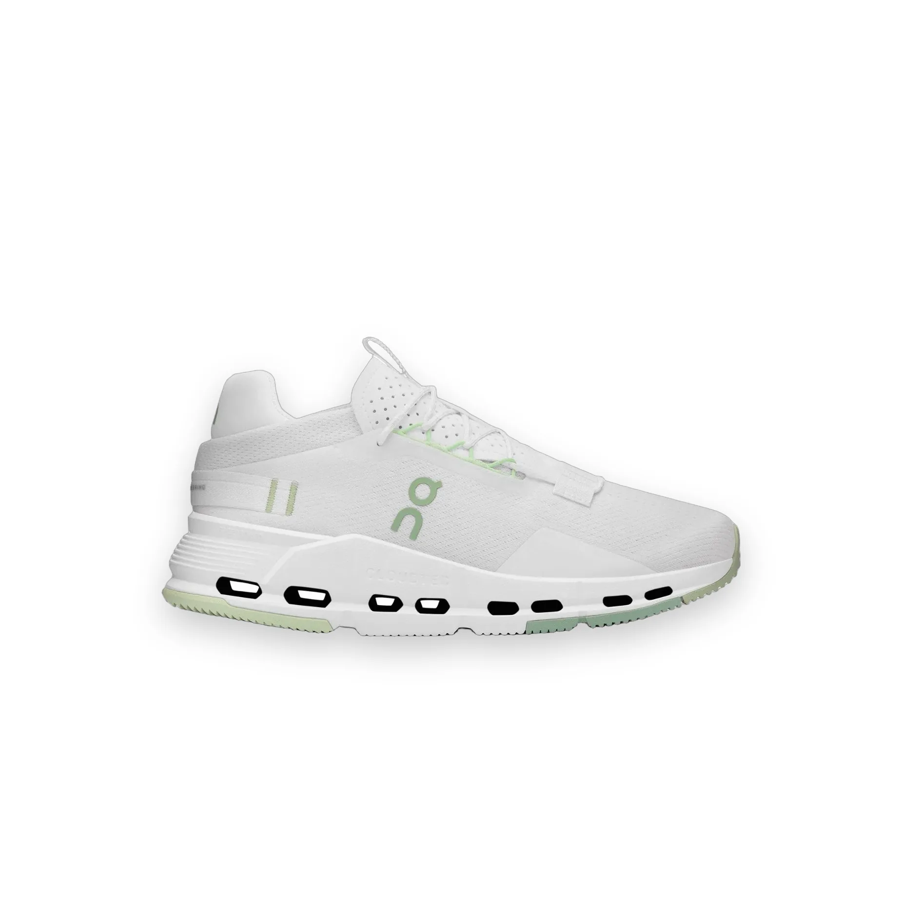 On Cloudnova White Sage Shoes 1