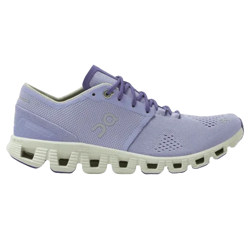 Zapatillas On Cloud X morado y blanco 1